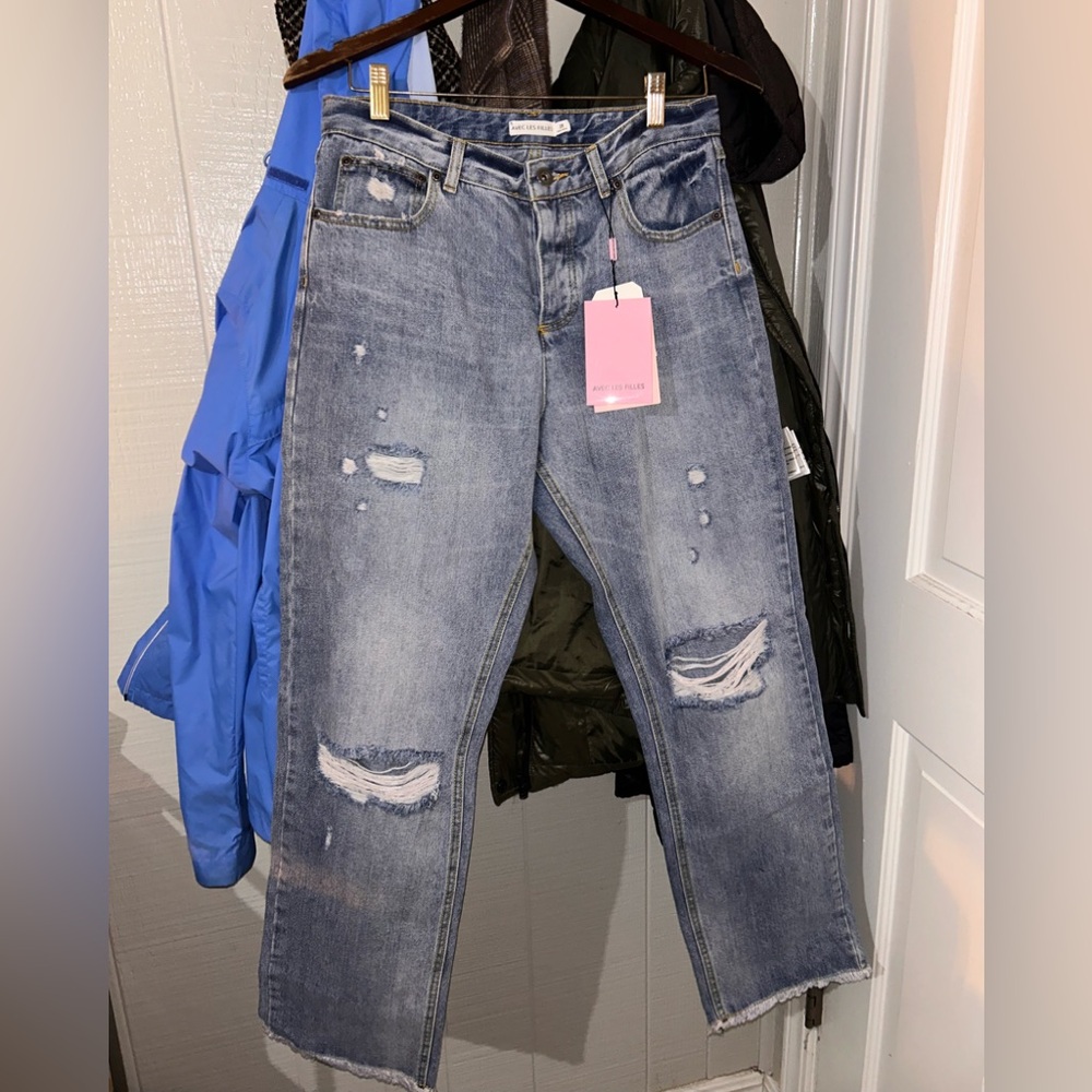 Avec Les Filles Distressed Jeans